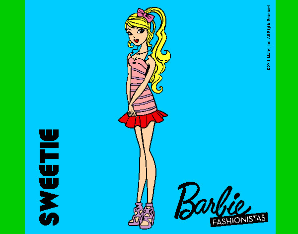 Dibujo Barbie Fashionista 6 pintado por canriro