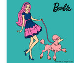 Dibujo Barbie paseando a su mascota pintado por amalia