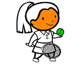 Dibujo Chica tenista pintado por canriro