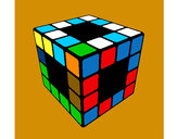 Dibujo Cubo de Rubik pintado por perrymon
