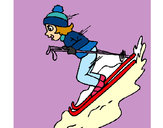 Dibujo Esquiadora pintado por maira4933