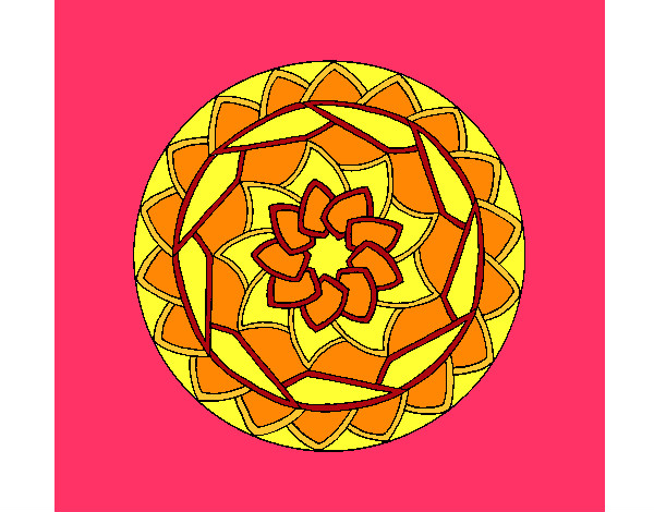 Dibujo Mandala 1 pintado por kalis