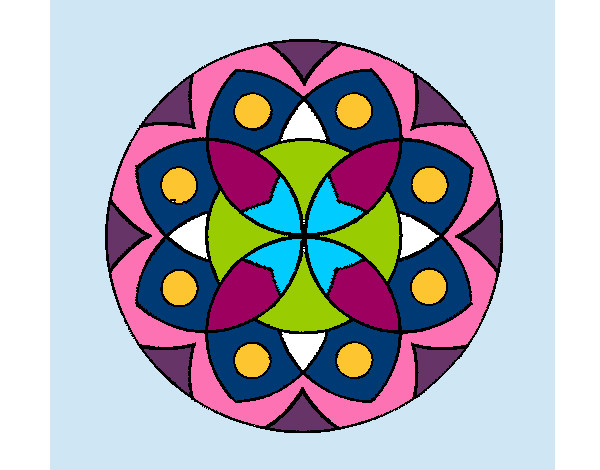 Dibujo Mandala 13 pintado por denarosa