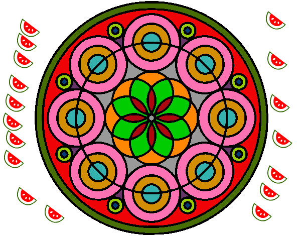 Dibujo Mandala 35 pintado por carlos50