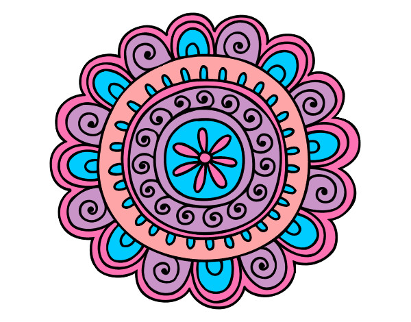 Dibujo Mandala alegre pintado por angel989