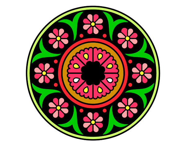 Dibujo Mandala flor pintado por alis59