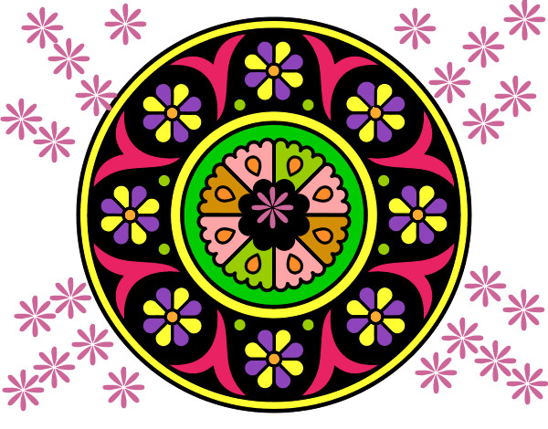 Dibujo Mandala flor pintado por alis59