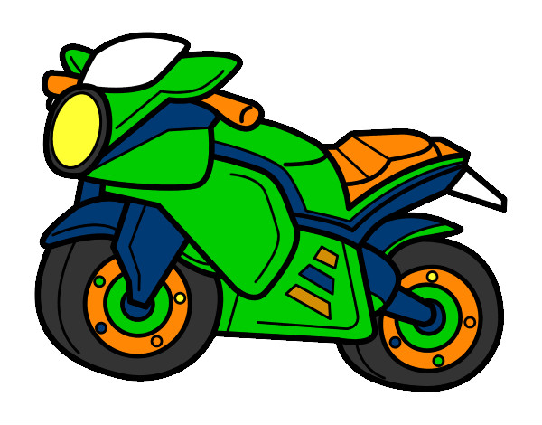 Dibujo Moto deportiva pintado por FacuAxel