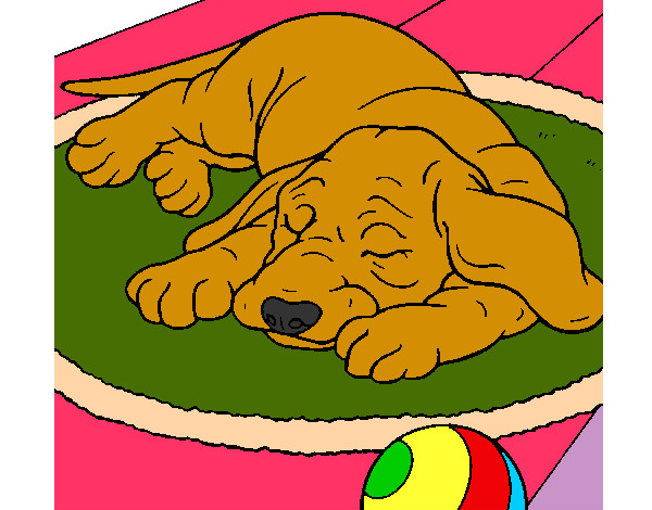 Dibujo Perro durmiendo pintado por Daph2