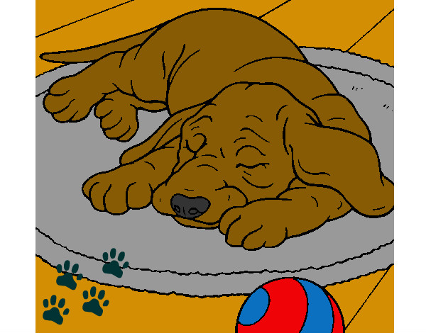 Dibujo Perro durmiendo pintado por kevinbena