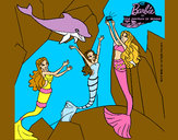 Dibujo Barbie con la perla marina 1 pintado por clowden200