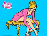 Dibujo Barbie con las zapatillas de ballet pintado por clowden200