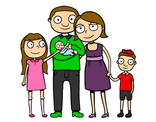 Dibujo Familia unida pintado por Marleja