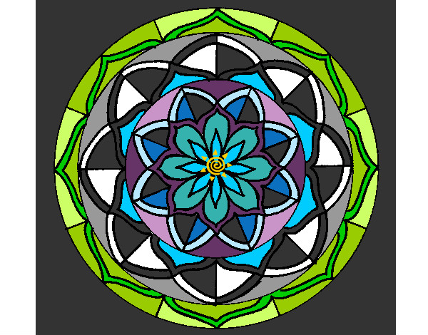 Dibujo Mandala 6 pintado por koqe