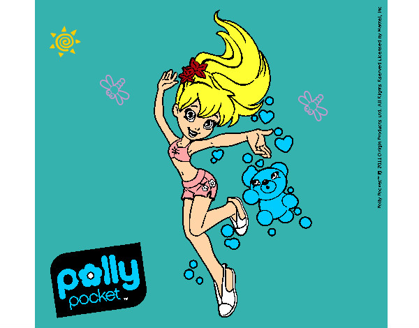 Dibujo Polly Pocket 14 pintado por clau2013