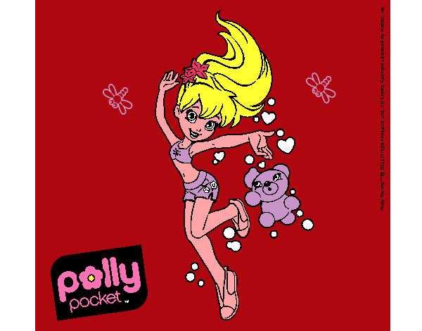 Dibujo Polly Pocket 14 pintado por clau2013
