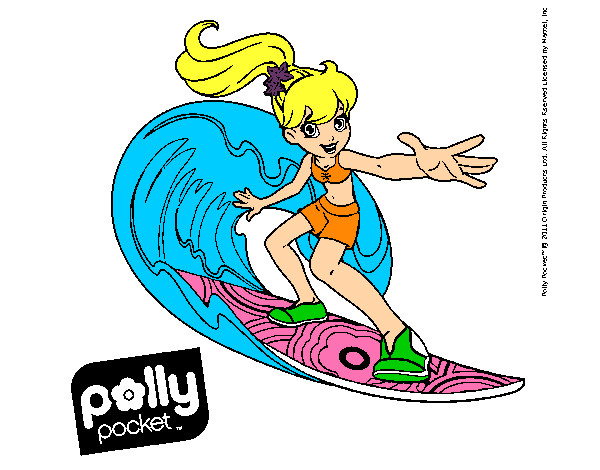 Dibujo Polly Pocket 4 pintado por clau2013