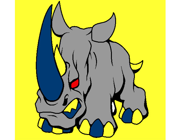 Dibujo Rinoceronte II pintado por BARTOLOMEO