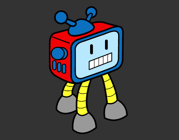 Dibujo Robot televisivo pintado por josejuan