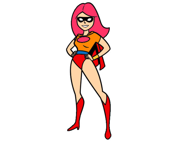 Dibujo Superheroina pintado por twayanna