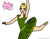 Dibujo Barbie en segundo arabesque pintado por amalia