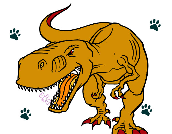 Dibujo Dinosaurio enfadado pintado por miguelanto