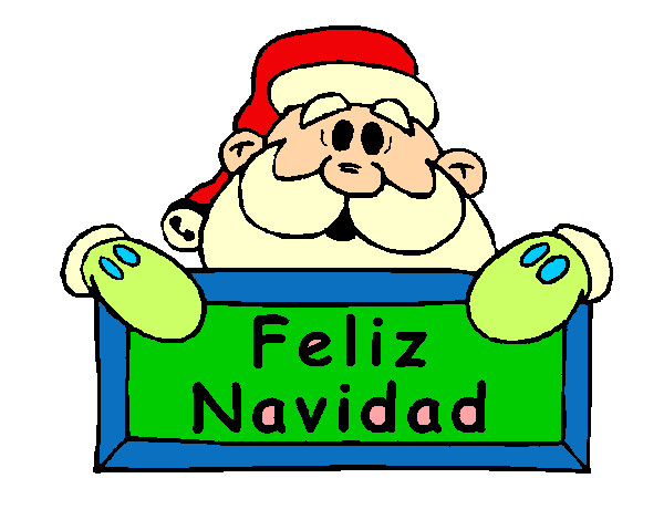 Dibujo Feliz Navidad pintado por goja