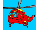 Dibujo Helicóptero al rescate pintado por Blass