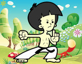 Dibujo Luchador de kung-fu pintado por queyla