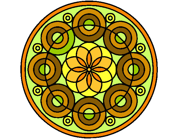 Dibujo Mandala 35 pintado por mar1954