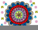 Dibujo Mandala alegre pintado por fati023