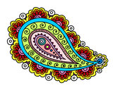 Dibujo Mandala lágrima pintado por fati023