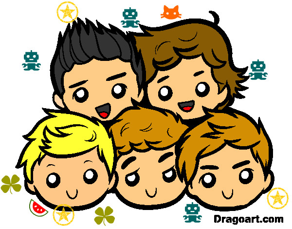 Dibujo One Direction 2 pintado por anyi24250