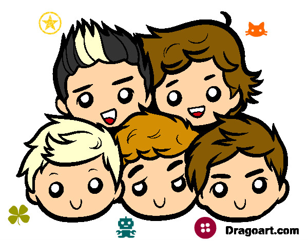 Dibujo One Direction 2 pintado por les123