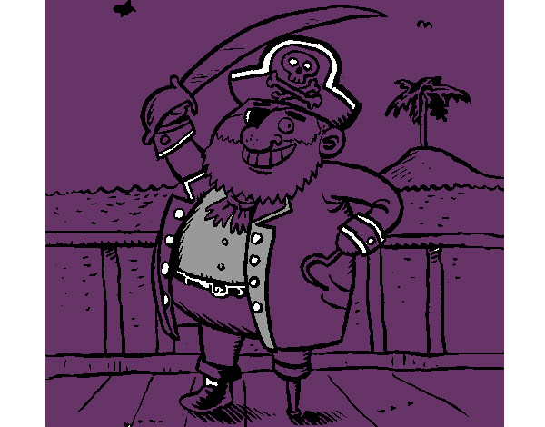Dibujo Pirata a bordo pintado por Danielit0