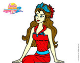 Dibujo Reina sirena pintado por ariel09