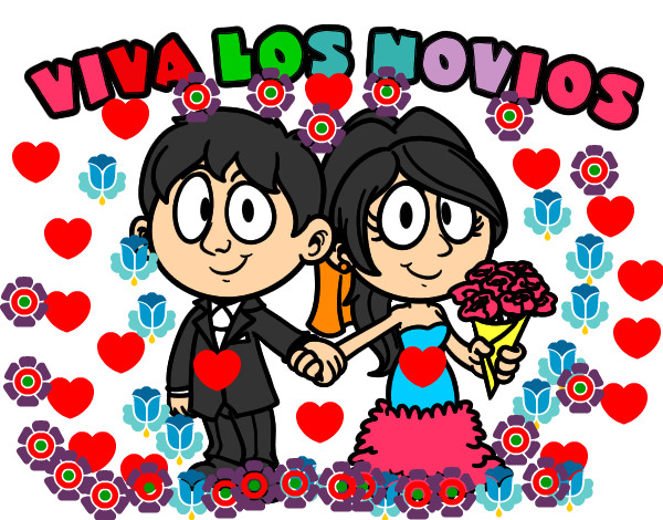 Dibujo Viva los novios pintado por SHEYLAMM