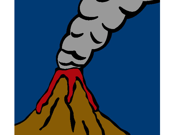 Dibujo Volcán pintado por michelletr