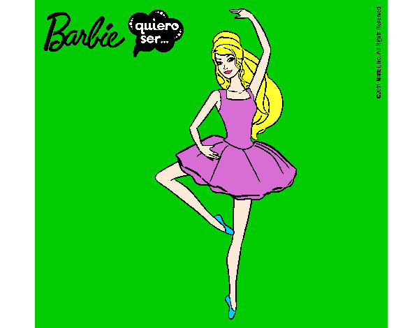 Dibujo Barbie bailarina de ballet pintado por Rubi05