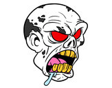 Dibujo Cabeza de zombi pintado por NicoReal4L