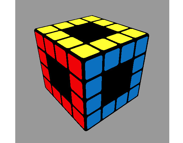 Dibujo Cubo de Rubik pintado por chuliss