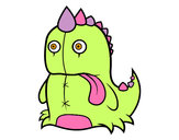Dibujo Dinosaurio monstruoso pintado por sofia5lb