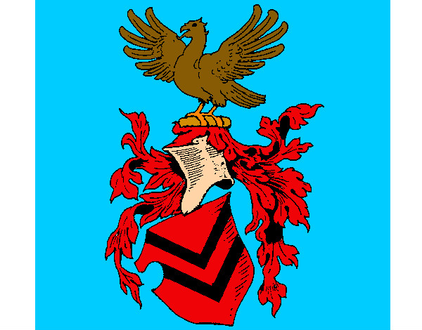 Dibujo Escudo de armas y aguila  pintado por carmenjuan