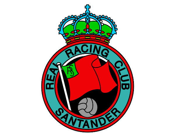 Dibujo Escudo del Real Racing Club de Santander pintado por wars20