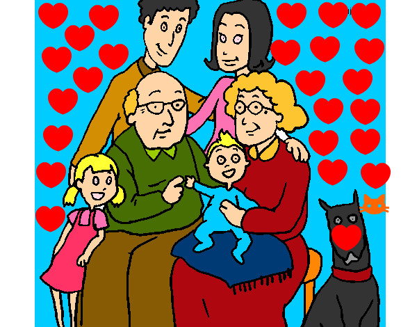 Dibujo Familia pintado por naydelinns