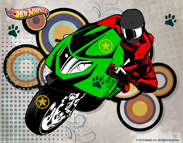 Dibujo Hot Wheels Ducati 1098R pintado por jack26
