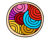 Dibujo Mandala circular pintado por agusmartu