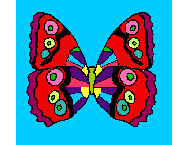 Dibujo Mariposa 1a pintado por chuliss