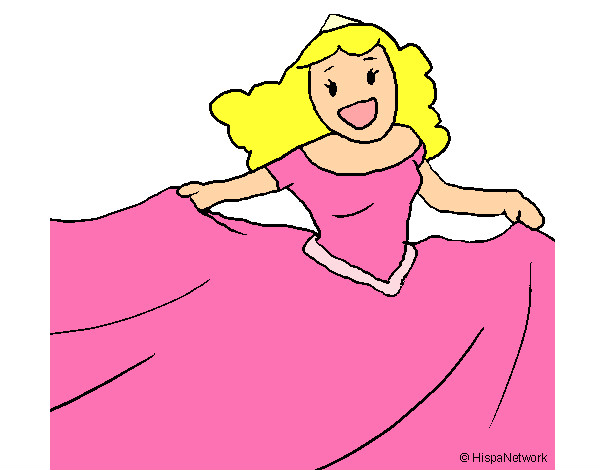 Dibujo Princesa feliz pintado por Seysmar