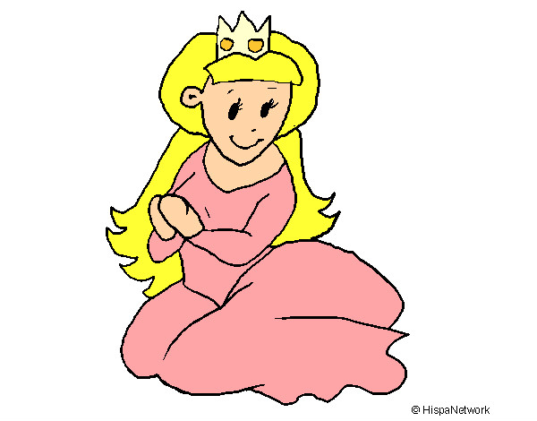 Dibujo Princesa sentada pintado por Seysmar